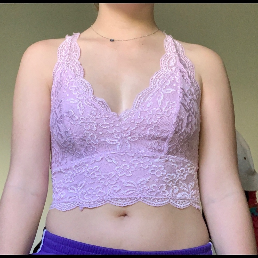Lace crop top
